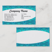 エリプティカル – アクアブルーフェスト 名刺 (正面/裏面)