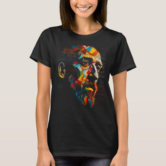 エリポップ・アートのク・サティ音楽 Tシャツ (正面)