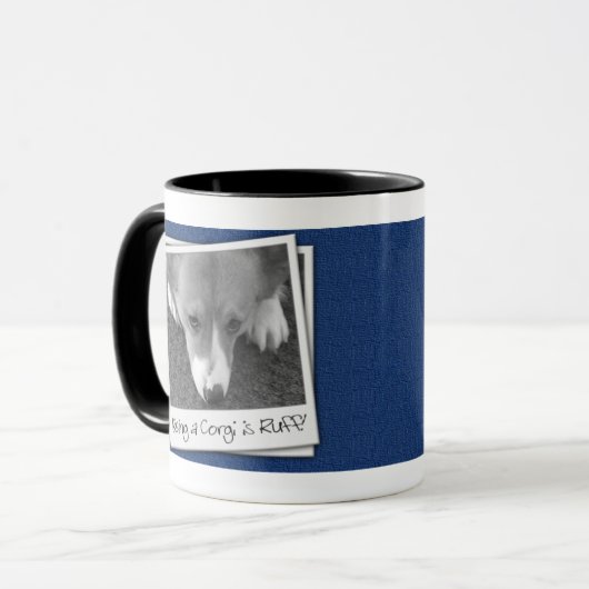 エリマキシギの生命コーギーのマグ マグカップ (正面左)