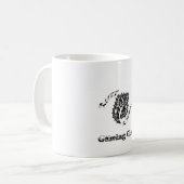 エリマキシギのRydersの賭博のマグ コーヒーマグカップ (正面左)