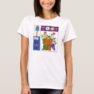 エリマキシギパッチの庭のデザイン Tシャツ