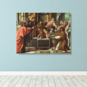 エリマスの目隠し（システィーナChの漫画） キャンバスプリント (インサイチュ (ウッドフロア))