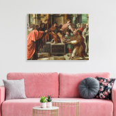 エリマスの目隠し（システィーナChの漫画） キャンバスプリント (インサイチュ (リビング))