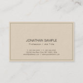 エリモダンートデザインプレミアムシックラグジュアリー 名刺 (裏面)