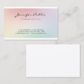 エリモダンートデザインプロフェッショナルトレンディーエレガント 名刺 (正面/裏面)