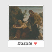 エリヤがザレファスの未亡人からパンを受け取る シール (シート)