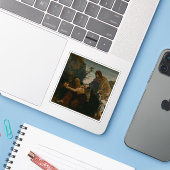 エリヤがザレファスの未亡人からパンを受け取る シール (ノートパソコンとiPhone)