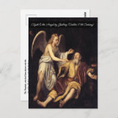 エリヤと天使 ポストカード (正面/裏面)