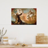 エリヤはアンジェリによって火の戦車に乗せられた ポスター (キッチン)