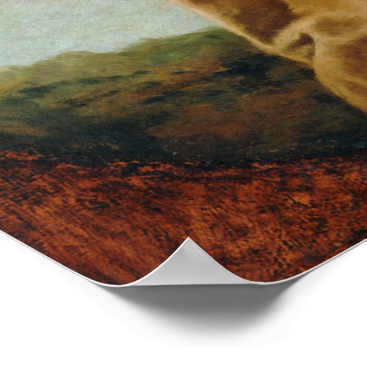 エリヤはアンジェリによって火の戦車に乗せられた ポスター (角)