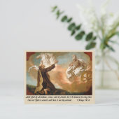 エリヤはアンジェリによって火の戦車に乗せられた ポストカード (スタンド正面)