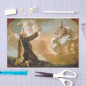 エリヤはアンジェリによって火の戦車に乗せられた 薄葉紙 (クラフト)