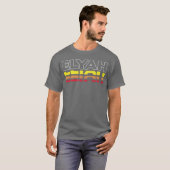 エリヤ おもしろ ビンテージスタイル 夕焼け Elyah ファーストネーム Tシャツ (正面フル)