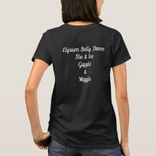 エリュシオンのベリーダンスのTシャツの火及び氷のyinyang Tシャツ