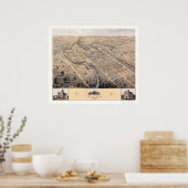 エリリア， OHパノラママップ – 1868 ポスター (キッチン)