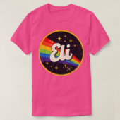 エリレインボーイン宇宙ヴィンテージグルンゲスタイル Tシャツ (デザイン正面)