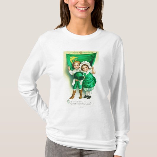 エリンがカップルを旗を握ることを覚えるようにして下さい Tシャツ (正面)