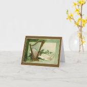 エリンがセントパトリックの日の金ゴールドのメッセージカードを覚えるようにして下さい カード (黄色い花)