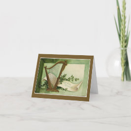 エリンがセントパトリックの日の金ゴールドのメッセージカードを覚えるようにして下さい カード