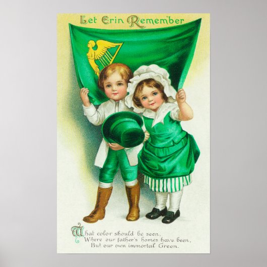 エリンに旗を掲げた夫婦を思い出させる ポスター (正面)