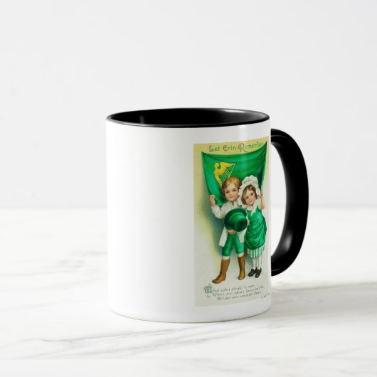 エリンに旗を掲げた夫婦を思い出させる マグカップ (正面右)
