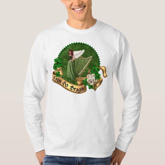 エリンはアイルランド語Braghの行きます Tシャツ (正面)