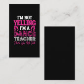 エリング踊り先生ダンスインストラクター 名刺 (正面/裏面)