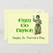 エリンゴーブラウヴィンテージアイリッシュアートワークカスタムカード ポストカード (正面/裏面)