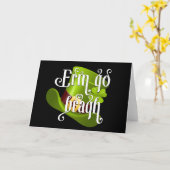 エリンゴーブラグセントパトリックの日 カード (黄色い花)