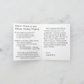 エリン及びポール-日付を救って下さい 案内状 (内部)