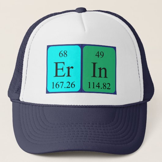 エリン周期表名hat キャップ (正面)