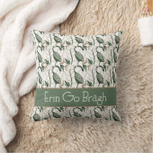 エリン行ブラグアイリッシュバードパターン クッション (ブランケット)