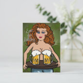 エリン・ゴー・ブレレス | 面白いセントパトリックデーのカード シーズンポストカード (スタンド正面)