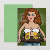 エリン・ゴー・ブレレス | 面白いセントパトリックデーのカード シーズンポストカード (正面/裏面)