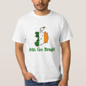 "エリンBragh"のアイルランドの旗のTシャツ行きます Tシャツ (正面)