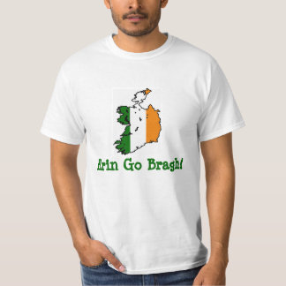 "エリンBragh"のアイルランドの旗のTシャツ行きます Tシャツ