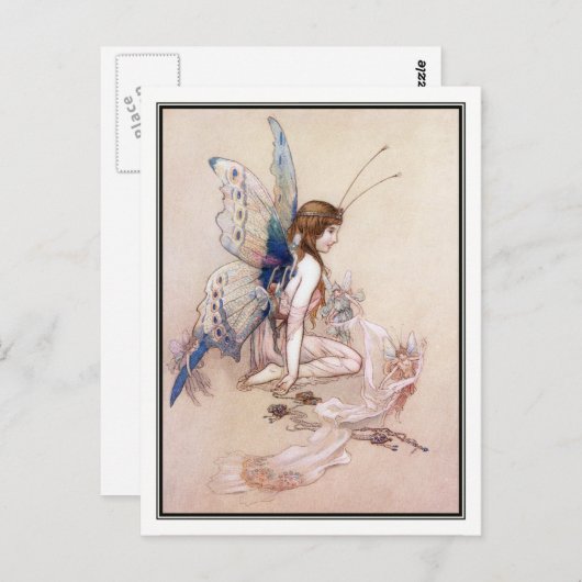 エリーがウィック・ゴブルで翼を獲得 ポストカード (正面/裏面)