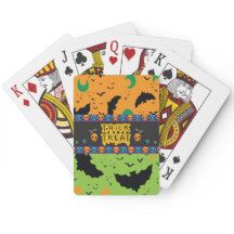 エリーこうもりとムーンオレンジグリーンハロウィーンスカル