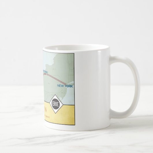 エリーの鉄道地図のマグ(11oz) コーヒーマグカップ (右)