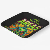 エリーエイリアンネオンの下のエリア51の近くを歩く ペーパープレート (傾斜あり)