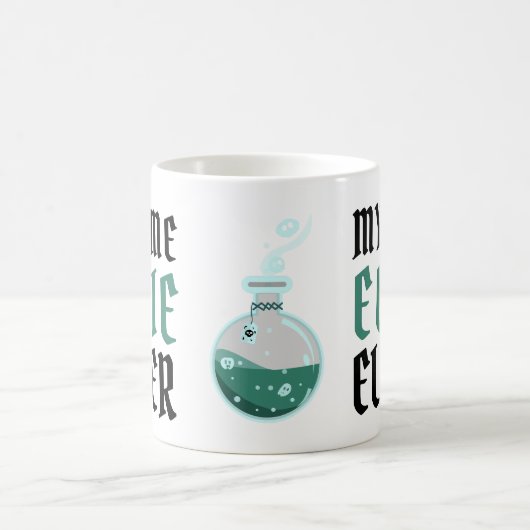 エリーエリクサー面白いハロウィーン コーヒーマグカップ (中央)