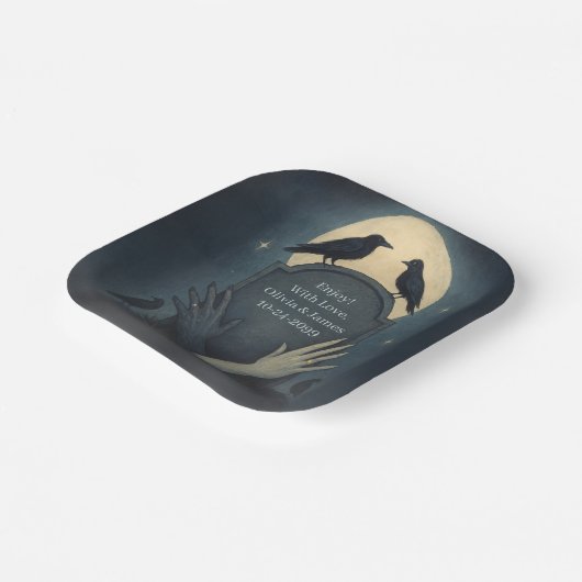 エリーエレガントゾンビ結婚の紙プレート ペーパープレート (傾斜あり)