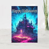 エリーオールドハ幽霊のよく出るウス |ハッピーハローウィン カード (正面)