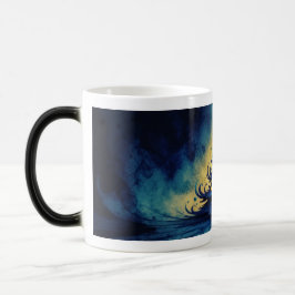 エリークリスマスナイトツリーアート モーフィングマグカップ