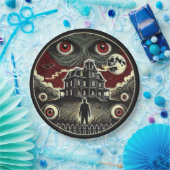 エリーシャドウズ幽霊のよく出るハウス ペーパープレート (パーティー)