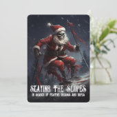 エリースケルトンサンタスキーゴシックマカブレクリスマス シーズンカード (スタンド正面)