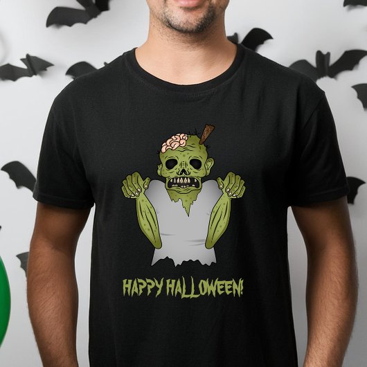 エリーゾンビグリーンハ完全に死んでいなロウィーングール Tシャツ