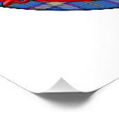 エリータータンチェックスコティッシュプレイドのCian ポスター (コーナー)