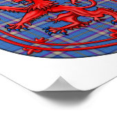 エリータータンチェックスコティッシュプレイドのCian ポスター (角)