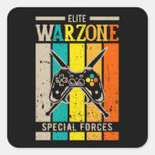 エリートウォーゾーンスペシャルフォースガルグゲーマーギーク スクエアシール (正面)